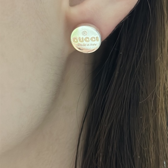 Gucci 925 silver earrings authentic 100% - Picture 3 of 11